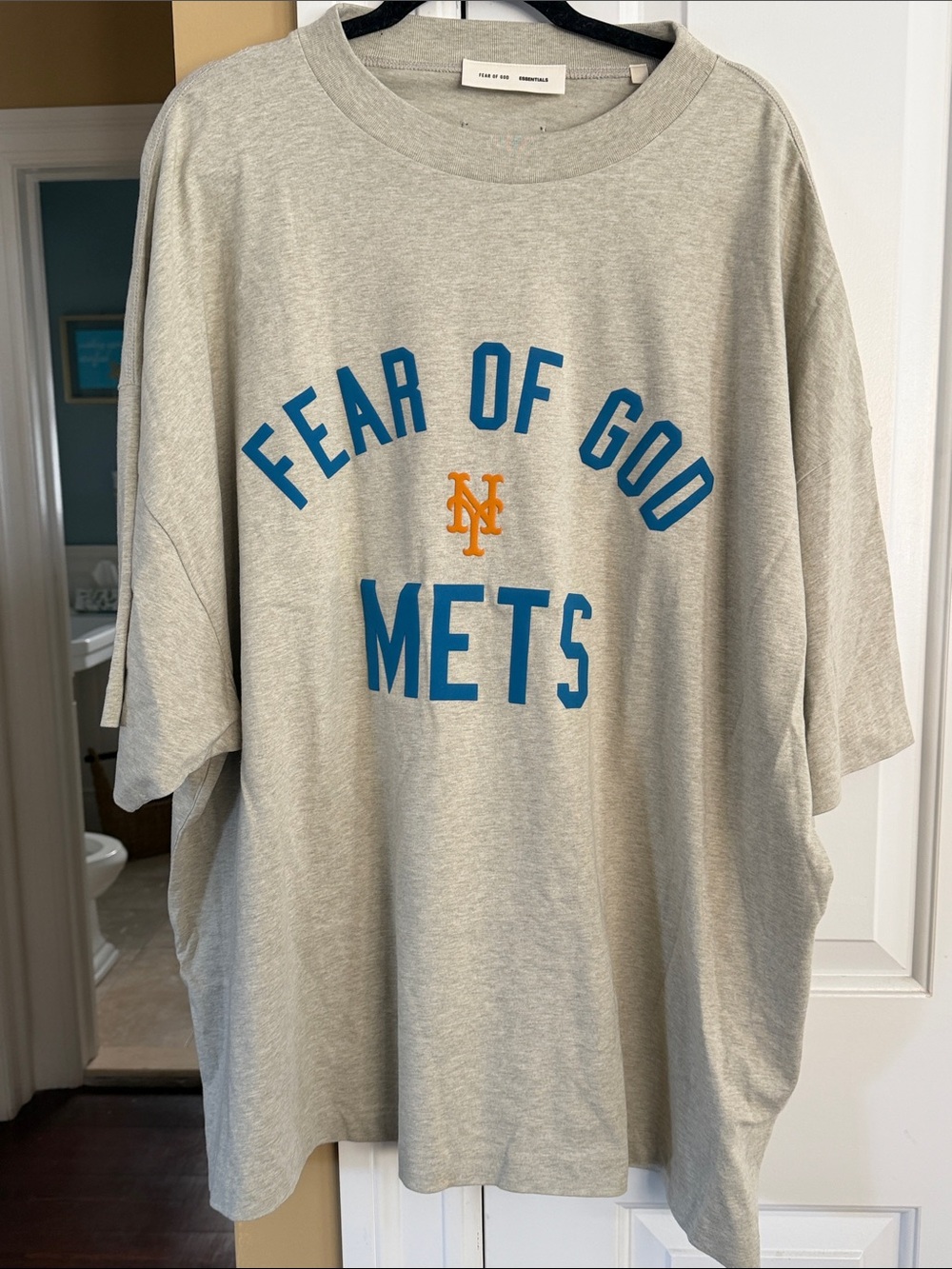 Men's New York Mets Fear of God x MLB Homestead Heather Gray 90's Fit T-Shirt